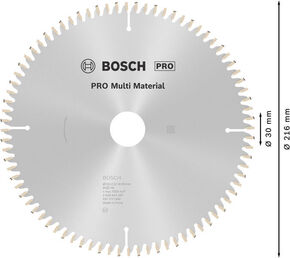 Bosch Power Tools PRO Multi Material Kreissägeblatt 216 x 2608640447
