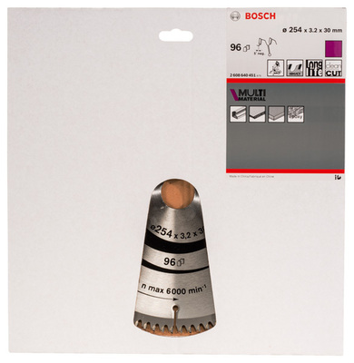 Bosch Power Tools PRO Multi Material Kreissägeblatt 254 x 2608640451