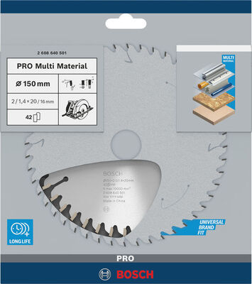 Bosch Power Tools PRO Multi Material Kreissägeblatt 150 x 2608640501