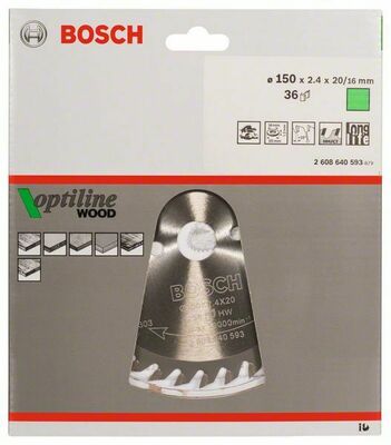 Bosch Power Tools PRO Wood Kreissägeblatt, 150 x 2,4 x 20 mm 2608640593