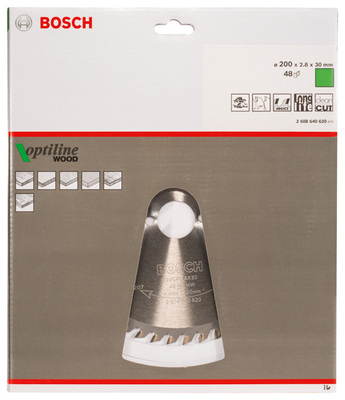 Bosch Power Tools PRO Wood Kreissägeblatt, 200 x 2,8 x 30 mm 2608640620
