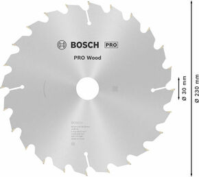 Bosch Power Tools PRO Wood Kreissägeblatt, 230 x 2,8 x 30 mm 2608640627