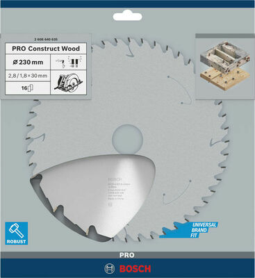 Bosch Power Tools PRO Construct Wood Kreissägeblatt 230 x 2608640635