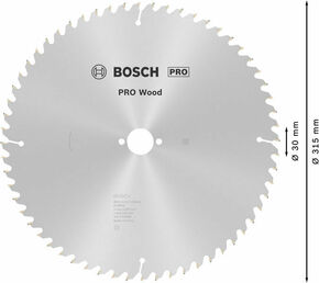 Bosch Power Tools PRO Wood Kreissägeblatt, 315 x 3,2 x 30 mm 2608640651