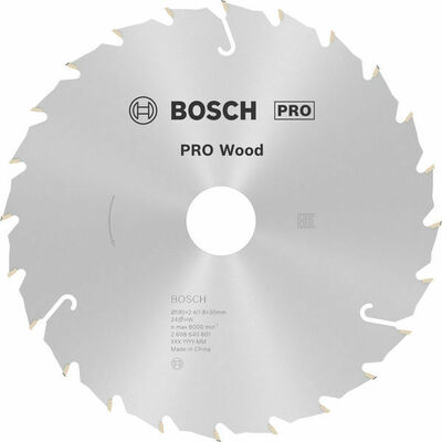 Bosch Power Tools PRO Wood Kreissägeblatt, 190 x 2,4 x 30 mm 2608640801