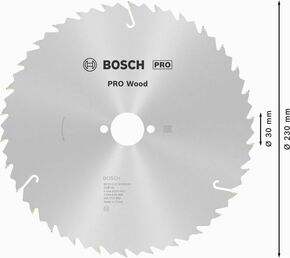 Bosch Power Tools PRO Wood Kreissägeblatt, 230 x 2,4 x 30 mm 2608640805