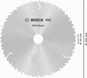 Bosch Power Tools PRO Wood Kreissägeblatt, 235 x 2,4 x 30 mm 2608640807