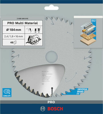 Bosch Power Tools PRO Multi Material Kreissägeblatt 184 x 2608640815