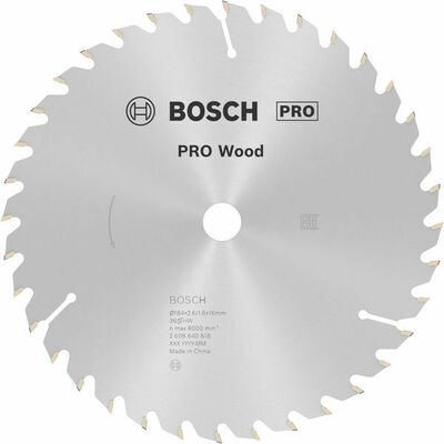 Bosch Power Tools PRO Wood Kreissägeblatt, 184 x 2,6 x 16 mm 2608640818