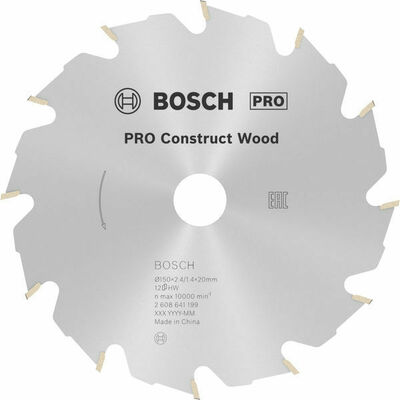 Bosch Power Tools PRO Construct Wood Kreissägeblatt 150 x 2608641199