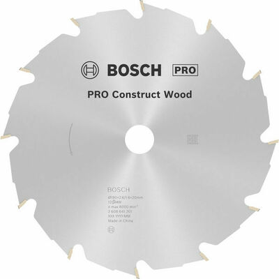 Bosch Power Tools PRO Construct Wood Kreissägeblatt 190 x 2608641201