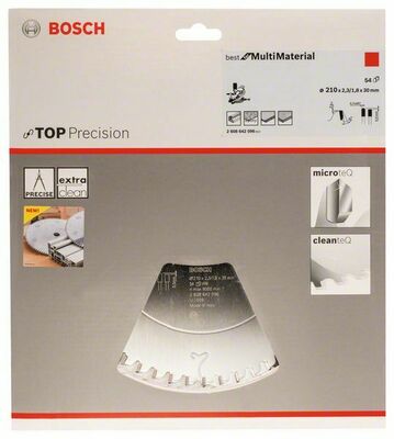 Bosch Power Tools Kreissägeblatt Multi 210x30x2,3mm,54 2608642096