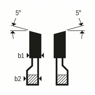 Bosch Power Tools Vorritzblatt 80x20x2,8-3,6mm 2608642126