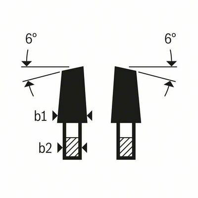 Bosch Power Tools Vorritzblatt 80x20x2,8-3,6mm 2608642610