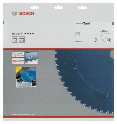 Bosch Power Tools Kreissägeblatt Steel 355x25,4x2,6mm,80 2608643062