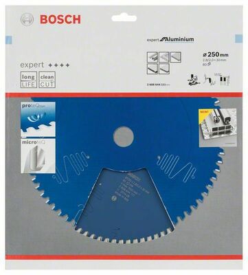 Bosch Power Tools Kreissägeblatt Alu 250x30x2,8mm,80 2608644111