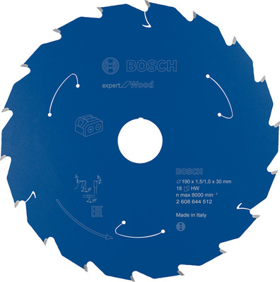 Bosch Power Tools Kreissägeblatt für Akkusägen Expert for 2608644512