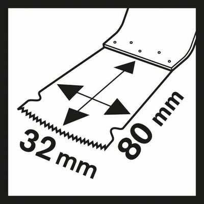 Bosch Power Tools Tauchsägeblatt MAIZ 32 EPC,80x32mm 2608662767