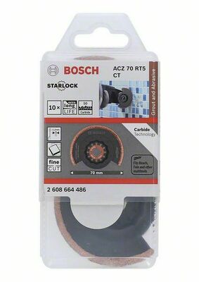 Bosch Power Tools Segmentsägeblatt ACZ 70 RT5, 70mm 2608664486