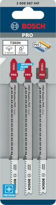 Bosch Power Tools PRO Plastics PVC clean T302H Stichsägeblatt 2608667447
