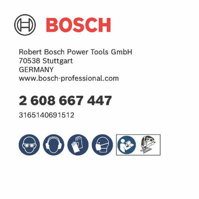 Bosch Power Tools PRO Plastics PVC clean T302H Stichsägeblatt 2608667447
