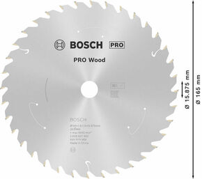 Bosch Power Tools PRO Wood cordless Kreissägeblatt 165 x 2608837682