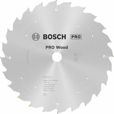 Bosch Power Tools PRO Wood cordless Kreissägeblatt 184 x 2608837700