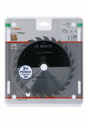 Bosch Power Tools PRO Wood cordless Kreissägeblatt 184 x 2608837702