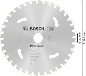 Bosch Power Tools PRO Steel cordless Kreissägeblatt 160 x 2608837749