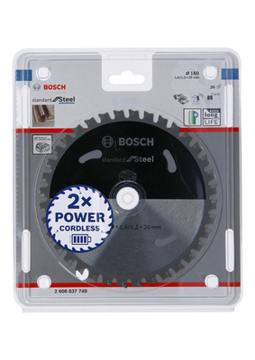 Bosch Power Tools PRO Steel cordless Kreissägeblatt 160 x 2608837749