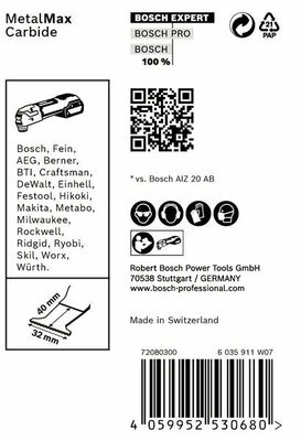 Bosch Power Tools Starlock Tauchsägebl AIZ 32 AIT VE10 2608900016