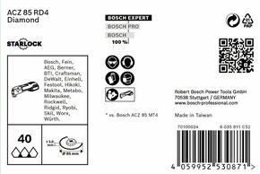 Bosch Power Tools EXP Starlock Multi ACZ 85 RD4,85mm 2608900035