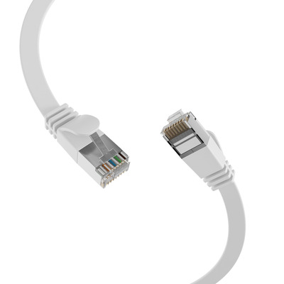 EFB-Elektronik Flachkabel U/FTP Cat.6A RJ45 weiss 1,5m K5545WS.1,5