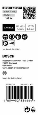 Bosch Power Tools Säbelsägeblatt S 1155 HHM,10 Stück 2608900376