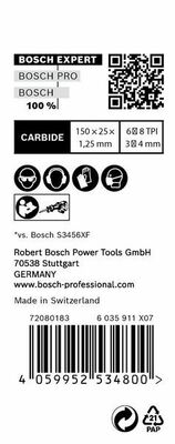 Bosch Power Tools Säbelsägeblatt 956 XHM,10 Stück 2608900390