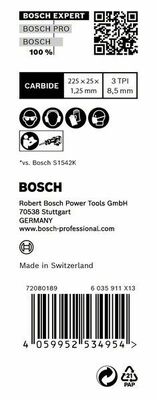 Bosch Power Tools Säbelsägeblatt S 1142 KHM,10Stück 2608900405