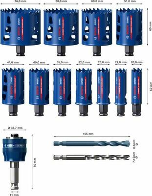 Bosch Power Tools Lochsäge-Set ToughMa 14 tlg. 20-76mm 2608900448