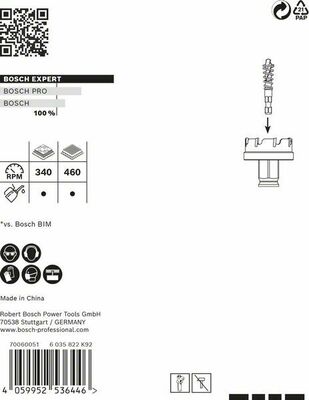 Bosch Power Tools Lochsäge SheetMetal 35 5 mm 2608900498