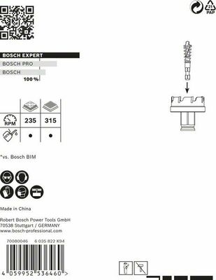Bosch Power Tools Lochsäge SheetMetal 51 5 mm 2608900500