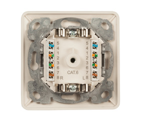 EFB-Elektronik Datendose 2-Port UP Cat6 li/re ET-25211.2V1