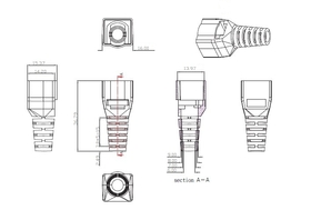 EFB-Elektronik RJ45-Stecker Cat.6 AWG22-27 Metall 88035.1