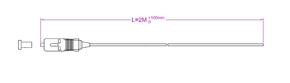 EFB-Elektronik LWL Faserpigtail SC OM5 2m limegreen O3685.2OM5