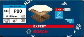Bosch Power Tools M480 Schleifnetz 125mm,G80,50 Stück 2608900680