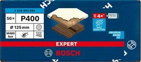 Bosch Power Tools M480 Schleifnetz 125mm,G400,50 Stück 2608900688