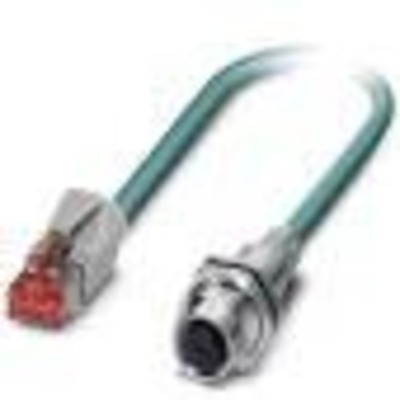 Phoenix Contact Netzwerkkabel CAT5e, RAL5021 VS-M12FSBP #1406085