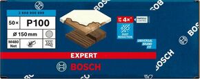 Bosch Power Tools M480 Schleifnetz 150mm,G100,50 Stück 2608900699