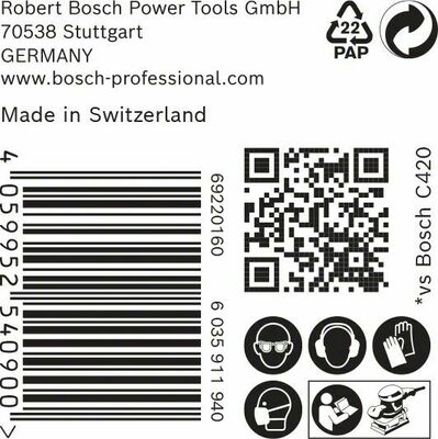 Bosch Power Tools M480 Schleifnetz 93x18 mm,G80,VE50 2608900752