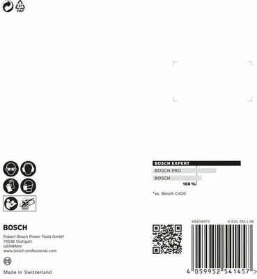 Bosch Power Tools C470 Schleifpapier 125 mm, G120,VE5 2608900807