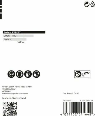 Bosch Power Tools C470 Schleifpapier 93 mm, G100,5 Stück 2608900826