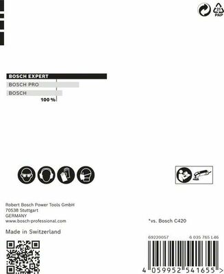 Bosch Power Tools C470 Schleifpapier 93 mm, G120,5 Stück 2608900827